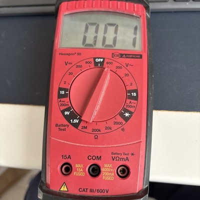Beha Amprobe Digitalmultimeter Hexagon 55, CAT III - Multimeter Messgerät 600V