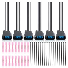 Ignition Coil Connector Plug Adapter Set of 6, Compatible with Honda Accord 