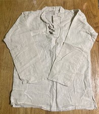 Men s 100 Cotton Kurta, Natural Cotton- Off White, New In Bag, Comfortable