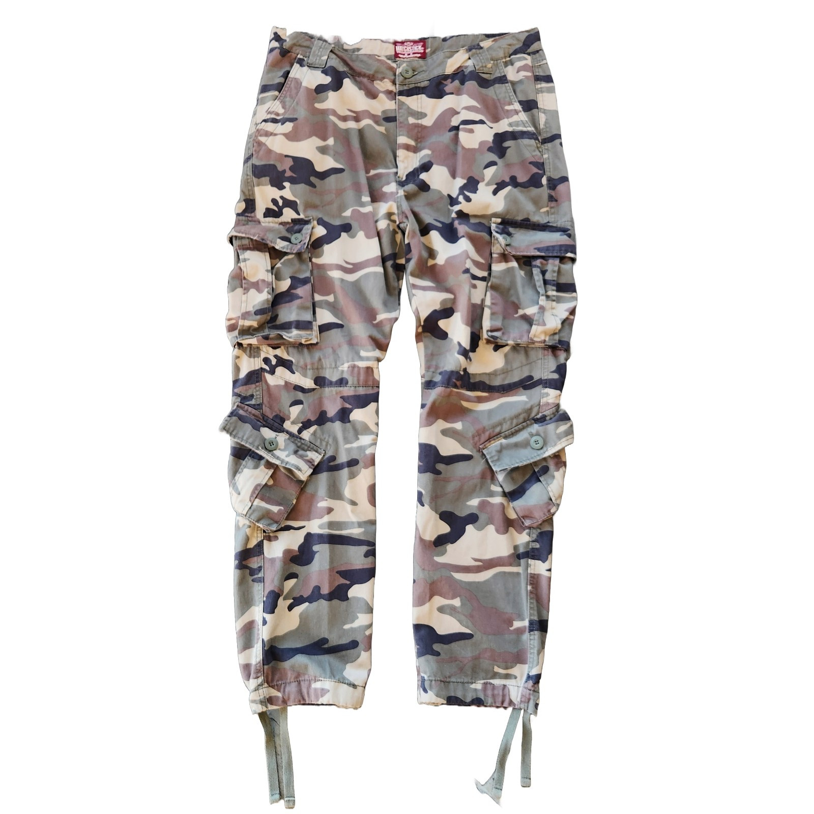 Matchstick Cargo Pants 38x31.75 Y2k Camo Utility Baggy Paratrooper Punk Edgy-image