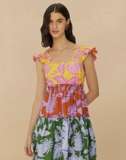 Farm Rio Mixed Tropical Mini Dress