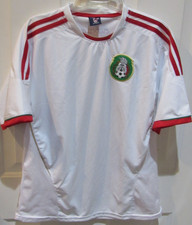 MEXICO FEDERATION FOOTBALL SHIRT JERSEY SIZE ADULT MEDIUM white red Soccer