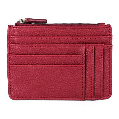 Julia Buxton Pebble RFID Pik-Me-Up¬¨¬  àö ú Slot Coin Pouch Red