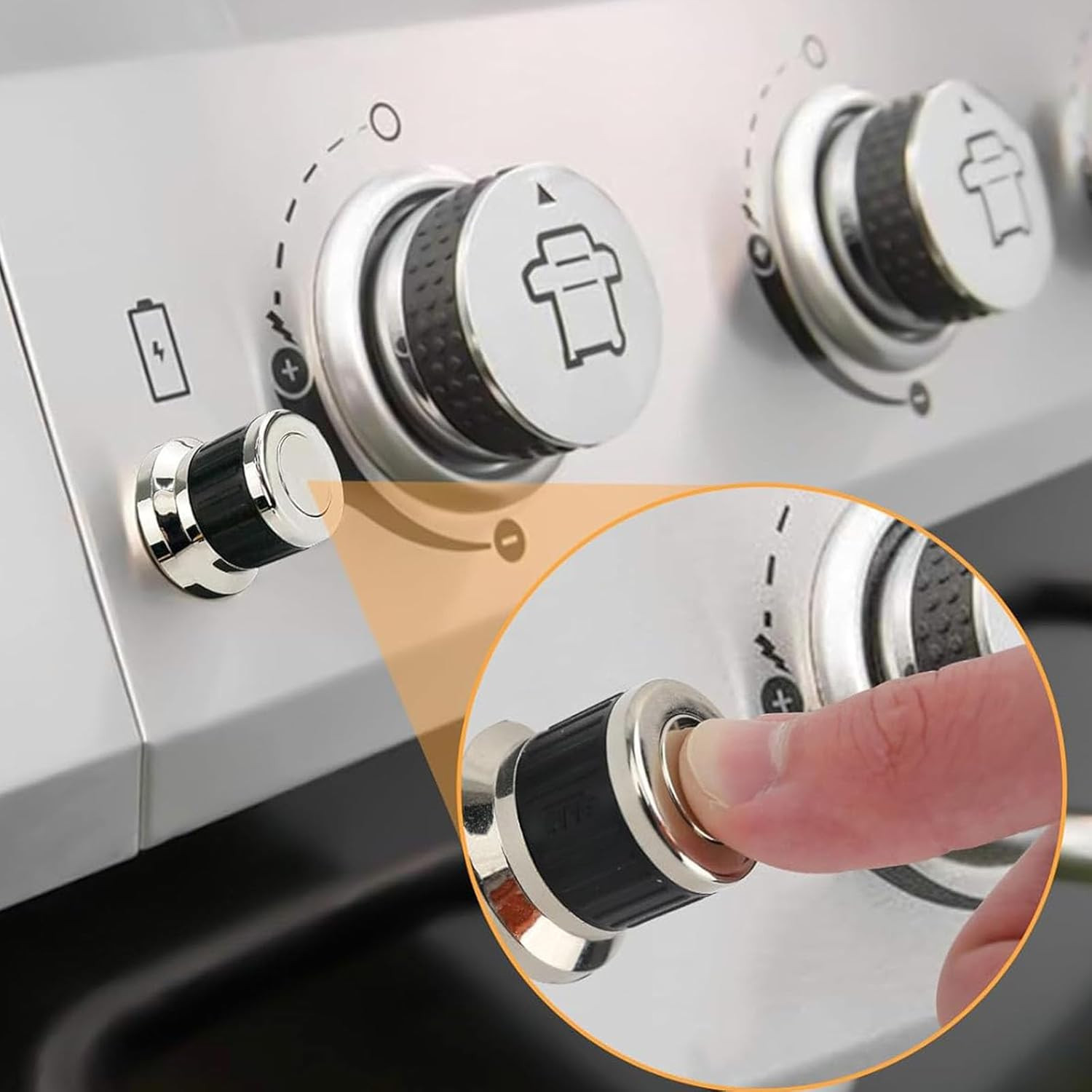 Gas Grill Electronic Ignition Module 7 Outlet Push Button Switch Igniter DHL-...