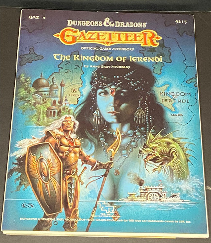 D&D - Gazetteer GAZ4 - The Kingdom Of Ierendi -TSR 9215 - COMPLETE/UNPUNCHED- VF