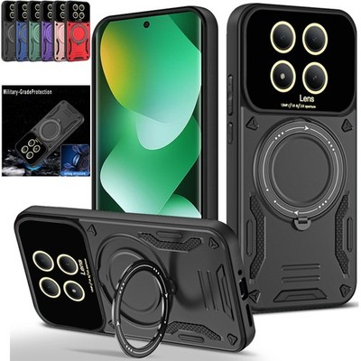 Hülle Für Xiaomi 17 15T Pro Redmi Note 15 Magnetische Stoßfeste Ringhalter Case