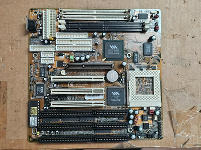 Super Socket 7 AT DataExpert MVP7598 Motherboard (VIA MVP3) ISA PCI AGP TESTED