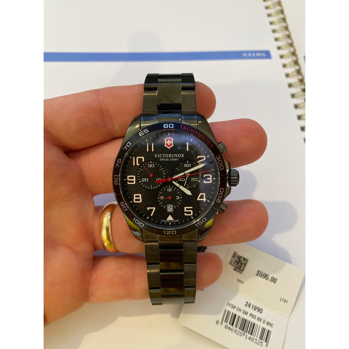 Victorinox FieldForce Sport Chronograph 42 MM Analog Quartz Black