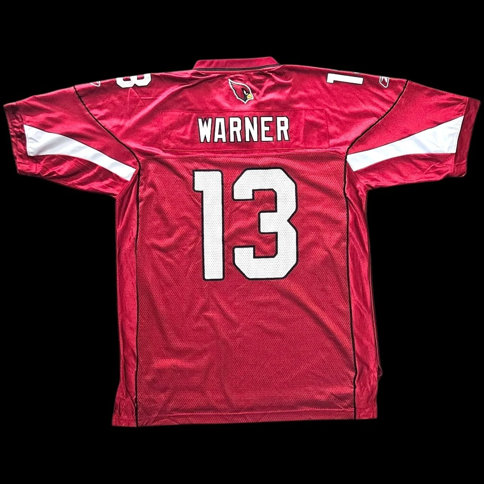 Authentic Reebok Kurt Warner #13 Arizona Cardinals NFL Jersey Large Men's - Image 2 of 4