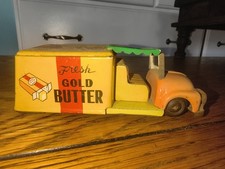 Vintage Tin Friction Fresh Gold Butter Truck Japan VA