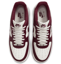 Nike Air Force 1 Low '07 LV8 Sail Night Maroon Gum Brown Men's Size 7.5 - 14