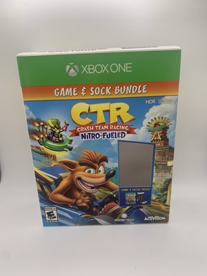 Crash Team Racing Nitro-Fueled Game&Sock Bundle Open Box Xbox One, 2019 NO SOCKS