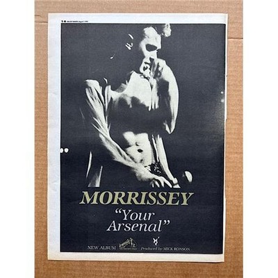 MORRISSEY YOUR ARSENAL POSTER SIZED original music press advert from 1992   - pr