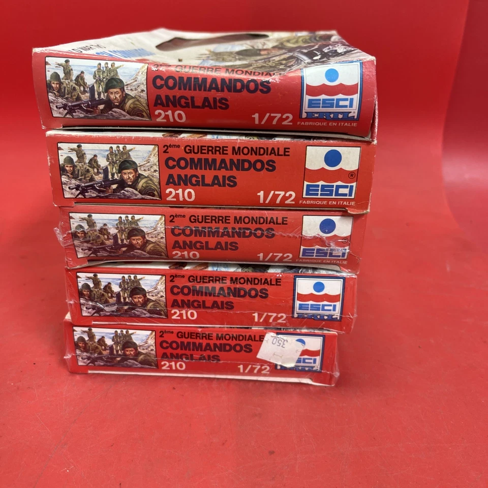 ESCI Ertl Segunda Guerra Mundial COMANDOS BRITÁNICOS #210 1:72 Figura Modelo Kit Lote 5 Foto 3 de 4