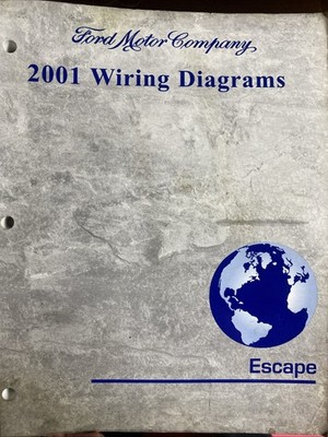 2001 Ford Escape Electrical Wiring Diagrams Service Shop Manual Genuine OEM V21