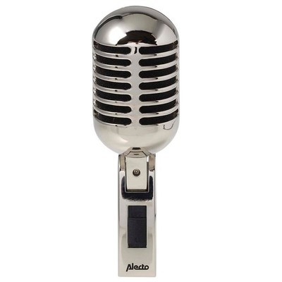 Alecto UDM-60 - Dynamisches Vintage Gesangsmikrofon, inkl. 5 M. Anschlusskabel X