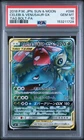 2018 POKEMON JAPANESE SUN & MOON TAG BOLT FULL ART/CELEBI & VENUSAUR GX PSA 10