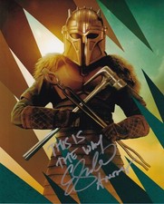 EMILY SWALLOW signed Autogramm 20x25cm STAR WARS MANDO in Person autograph COA