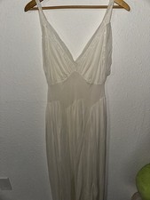 Vintage Baby Doll Night Time Lingerie Light Yellow Nightgown Full Lace Embroided