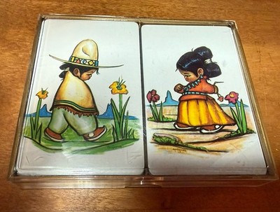 Vintage Gerda Christoffersen Sealed Double Deck Playing Cards SW Oodie Art New