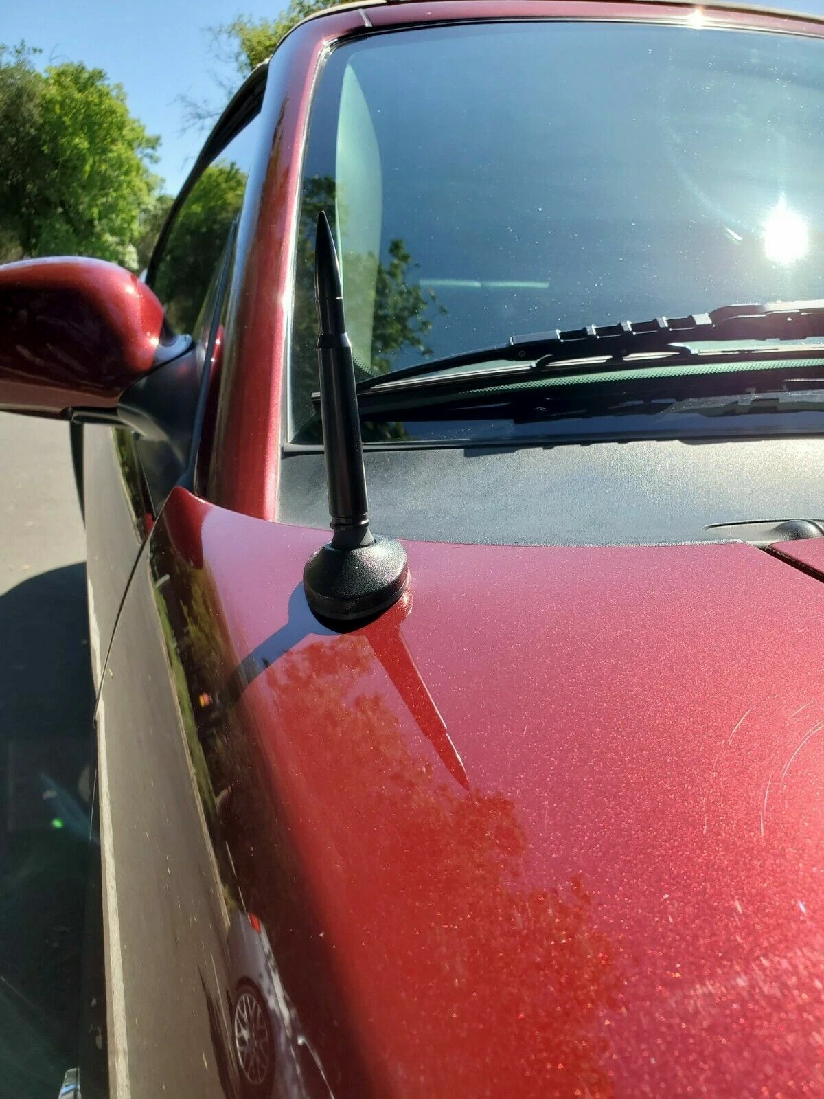 4.25 inch Black Antenna Aluminium Mast Radio AM/FM for Ford Mustang 1979-2009