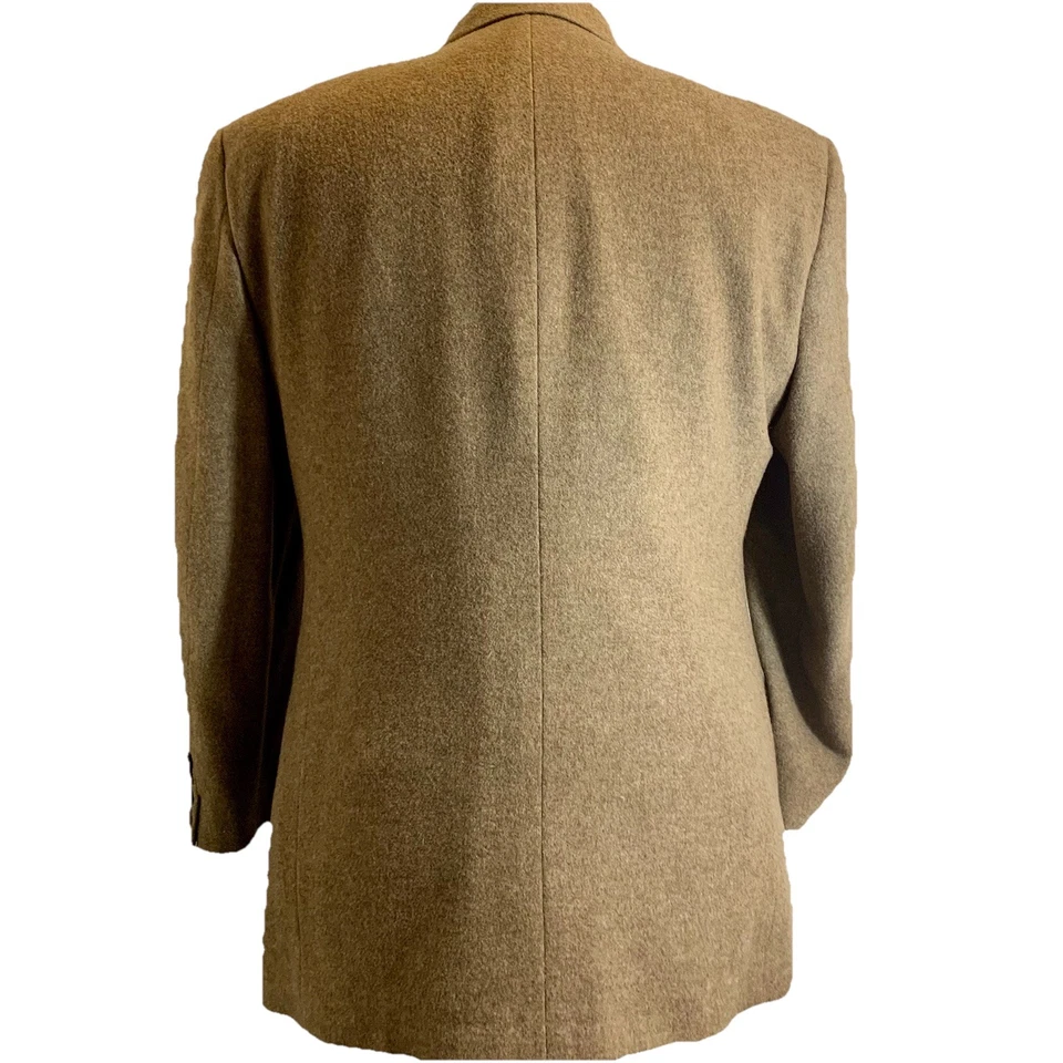 Lord & Taylor Camel Hair Blazer Mens Size 42R Tan Grant Thomas Sport Suit Jacket - Image 2 of 4