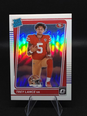 #ad 2021 Panini Donruss Optic Rated Rookie Trey Lance #203 Variation Holo 49ers RC $1.25