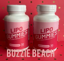 2x Lipo Apple Cider Vinegar Gummies 60 Gummies Total Lot of 2 Exp 5/2026 New 