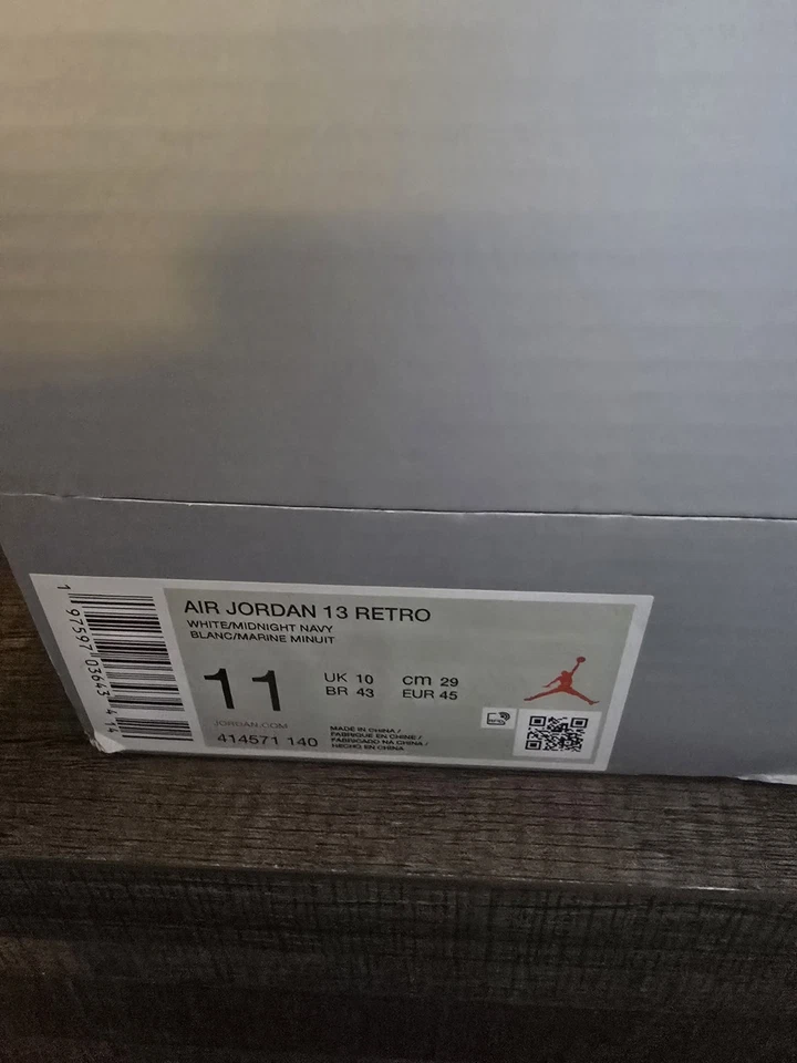 Nike Air Jordan 13 Retro Midnight Navy Para Hombre Talla 11 Foto 2 de 4