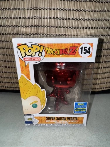 Funko Pop! Dragon Ball Z Super Sayian Vegeta #154 Red Chrome Vinyl Figure