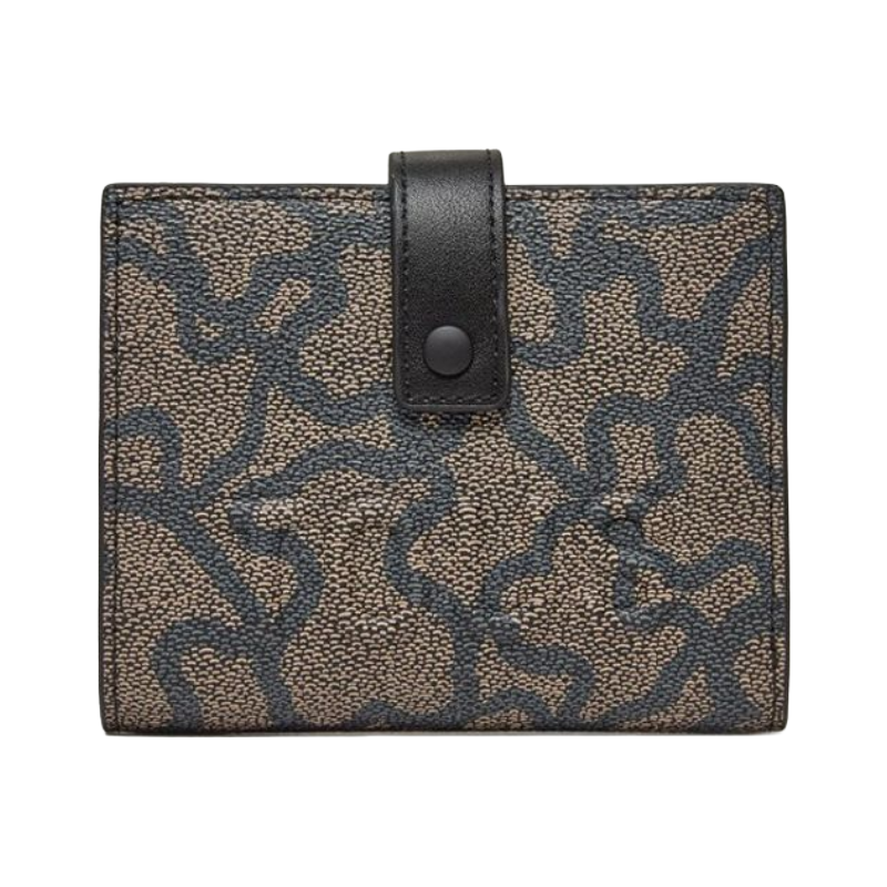 Tous Kaos Icon Black & Brown Print Purse