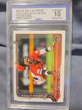 2025 Topps Series One #150 Elly de La Cruz Future Stars Gem Mint 10 Reds