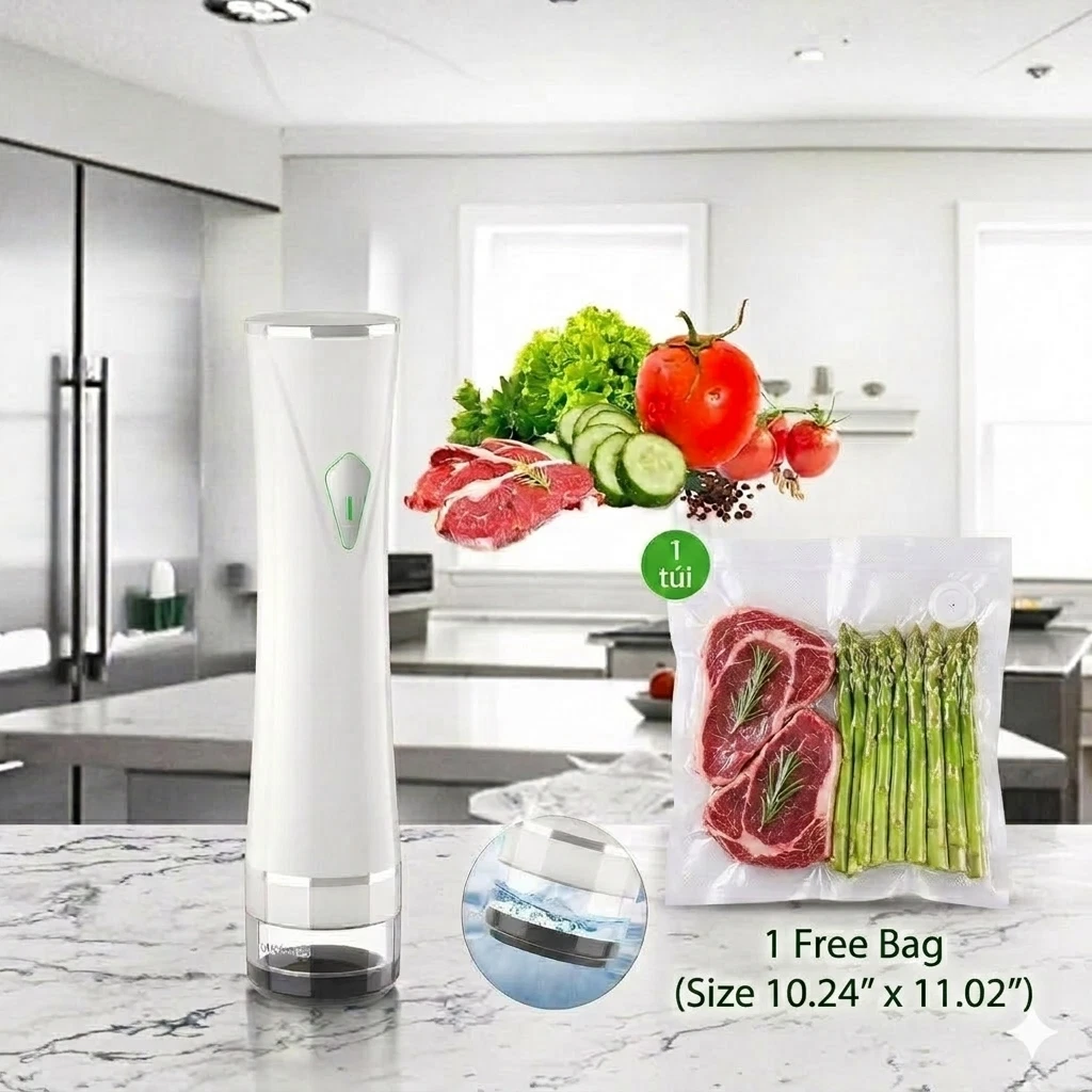 USB Rechargeable Vacuum Sealer Cordless Handheld Portable Food Sealer Fast Shipp