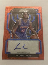 2021-22 Panini Prizm Isaiah Livers Rookie Signatures Choice Prizm Auto RC