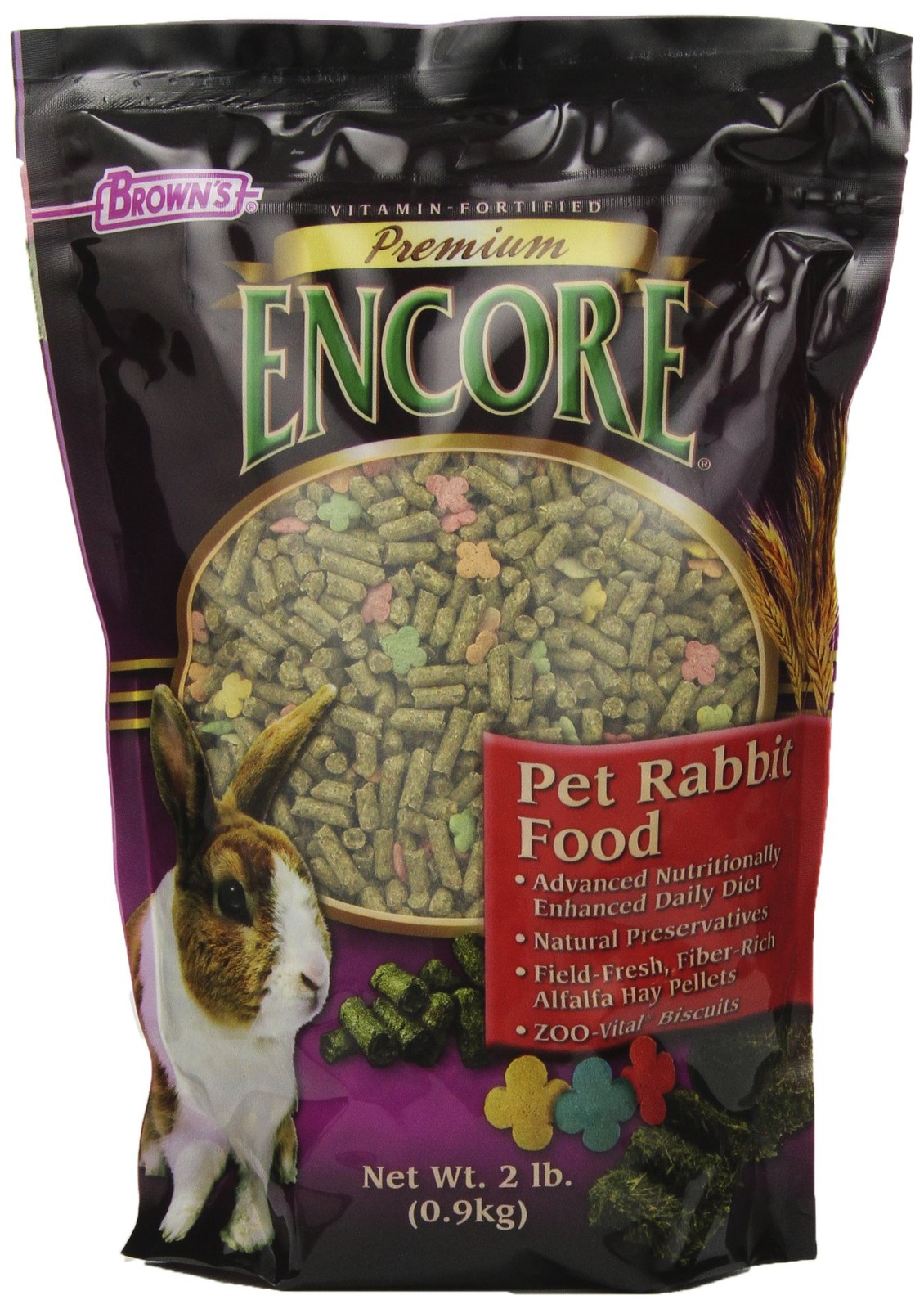 F.M. Encore Premium Rabbit Pet Food, 2-Pound