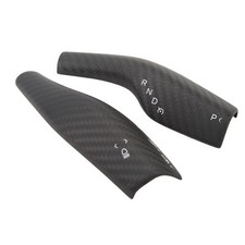 2Stück 3K Twill Matte Lenkrad-Schaltknaufabdeckung Echt kratzfest Für Tes-la NEU