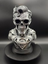 Undead Superman - "Man of Steel" Bust in Silver Leaf painted finish.