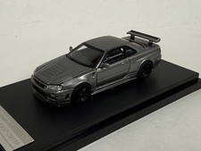 1/64 Motorhelix Nissan Skyline GT-R R34 NISMO CRS VTR in Gray Black Wheel   MIX2