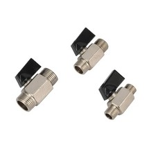 Mini 3/8" Male 3/8 Inch Female NPT Brass Ball Shut Off Valve Water Air Fluid WOG