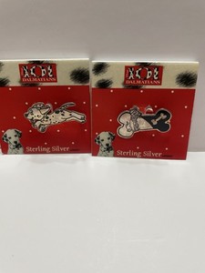 Disneys 101 Dalmatians Pin-Set Of 2 Sterling Silver Pins