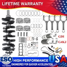 G4KJ 2.4 Engine Rebuild Overhaul Crankshaft /Con Rod For Hyundai Kia 23111-2G230