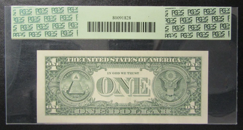 2003 $1 Federal reserve Star Note Chicago FR#1929-G* PCGS 66PPQ - Image 2 of 2