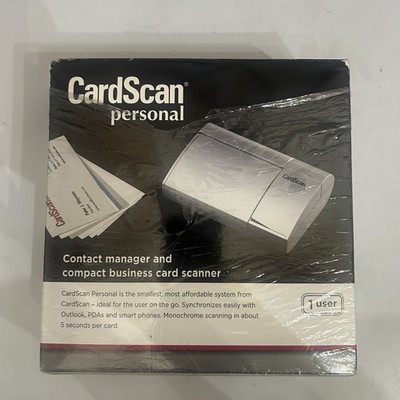 (New Open Box) CardScan Personal Compact Business Card Scanner Contact Manager