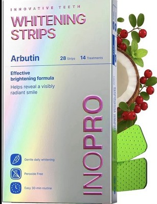 InoPro Teeth Whitening Strips 21 Treatments Kit - Enamel Safe Teeth Whitener,