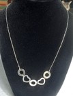 SFG 14K White Gold Interlocking Heart Circle Link Necklace 18" 6.7g  NO RESERVE — photo 4