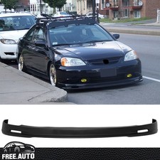 Fits 01-03 Honda Civic 24dr Front Bumper Lip Chin Spoiler Mugen Style Pp
