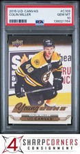 2015 UPPER DECK CANVAS #C103 COLIN MILLER RC YOUNG GUNS POP 4 PSA 10
