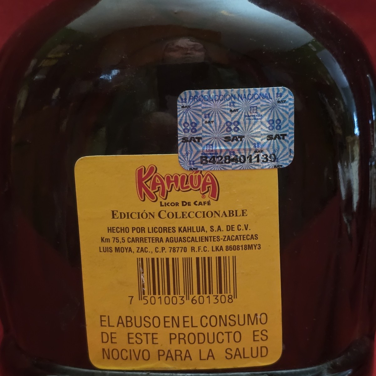 Vintage Kahlua Heritage Edition Tiki Aztec Empty Brown Mexico