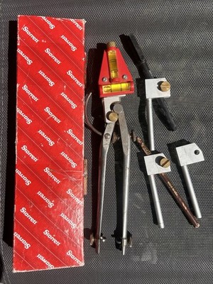 Starrett Logbuilding Scribers No.85 mit Stiftaufsätzen und Ersatzblase. 