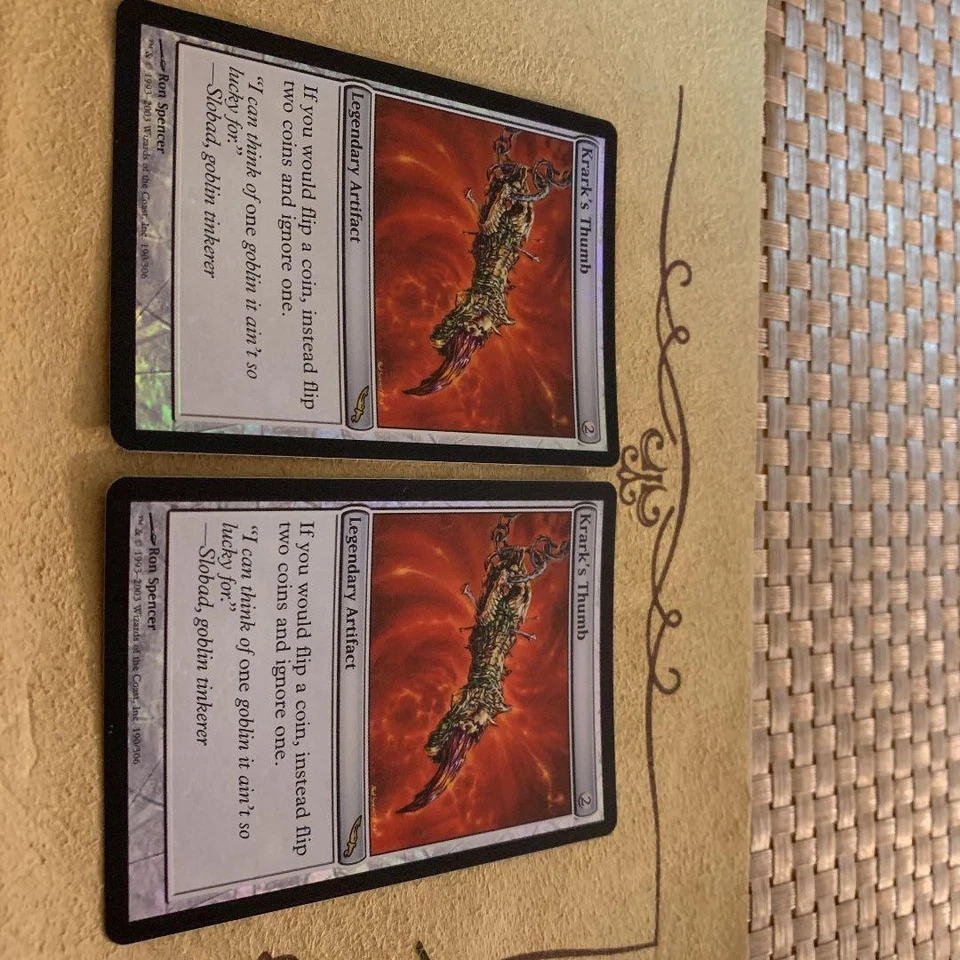 MTG Krarks Thumb FOIL English MRD Card Game Collectible Used - Image 2 of 4